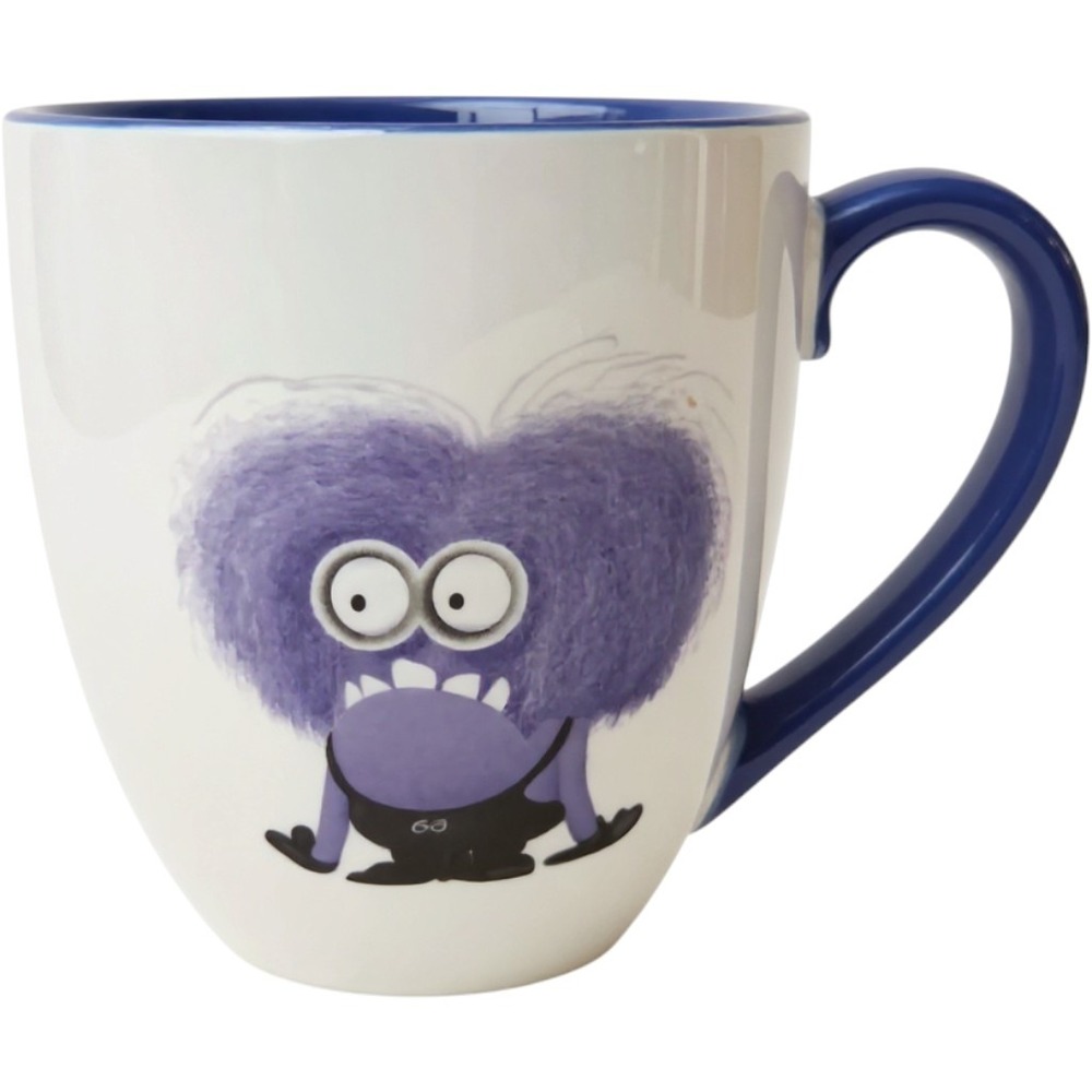 Universal Studios Evil Purple Minion Mug OS White Blue I Don't Do Mornings